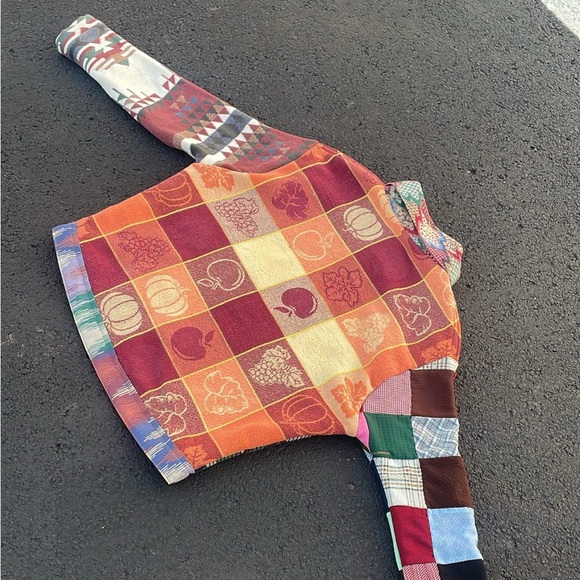 custom upcycled patchwork jacket - Picture 4 of 4